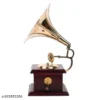 Gramophone Showpiece side look on white background